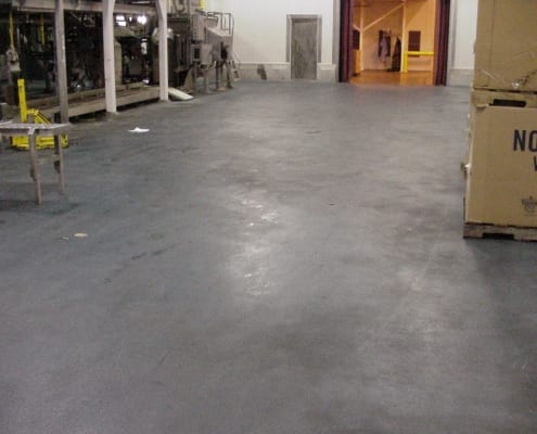 Norpac Foods polyester flooring install in Oregon