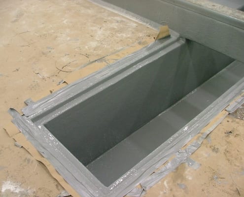 Tyco manufacturing floor chemical resistant coating installation in Oregon