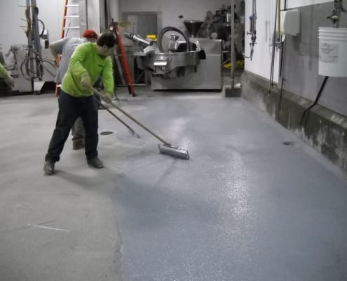 Hills Meat processing epoxy flooring install