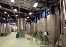 commercial floor install at Caldera Brewing