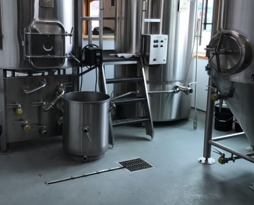 Urethane flooring installation for Brewery in Alaska