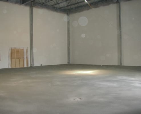 Polyester flooring installation at F & A dairy plant with Fiberglass walls