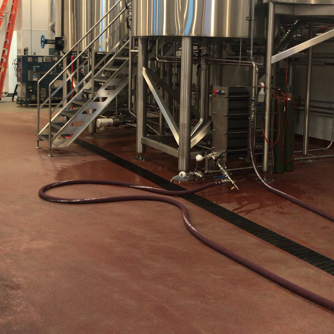 Brewery flooring installation at Great Notion Brewing in Portland Oregon