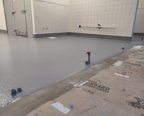Grocery Store commercial epoxy flooring install in Tualatin