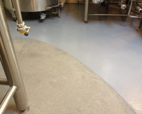 Industrial Brewing epoxy floors at Scuttlebutt brewery in Everett Washington