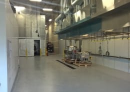 Food processing commercial epoxy flooring installation in Oregon