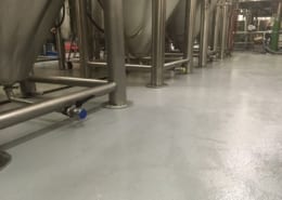 Industrial Commercial brewery flooring installation in Bellingham Washington
