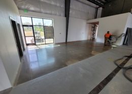 Ground polished and sealed concrete winery industrial flooring project in Salem Oregon