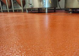 Sasquatch Brewing Urethane with Epoxy brewery flooring after installation in Portland