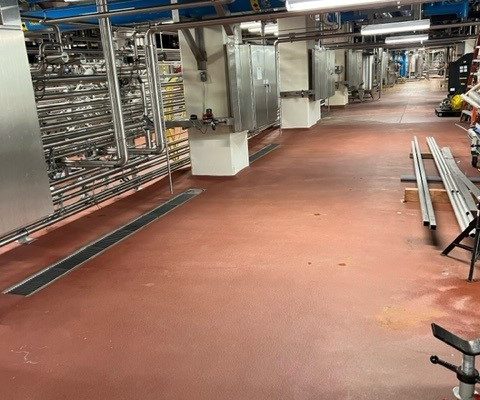 New Belgium brewery floor over 10 years after installation still holding up